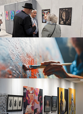 Sanatsal gelişim – öğrenciler sanat galerisinde